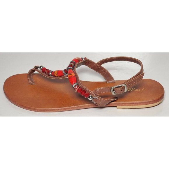 PRIMADONNA COLLECTION SANDALS WOMEN'S SIZE EURO 36 ORAL BEADED NEW /BOX - Picture 2 of 12